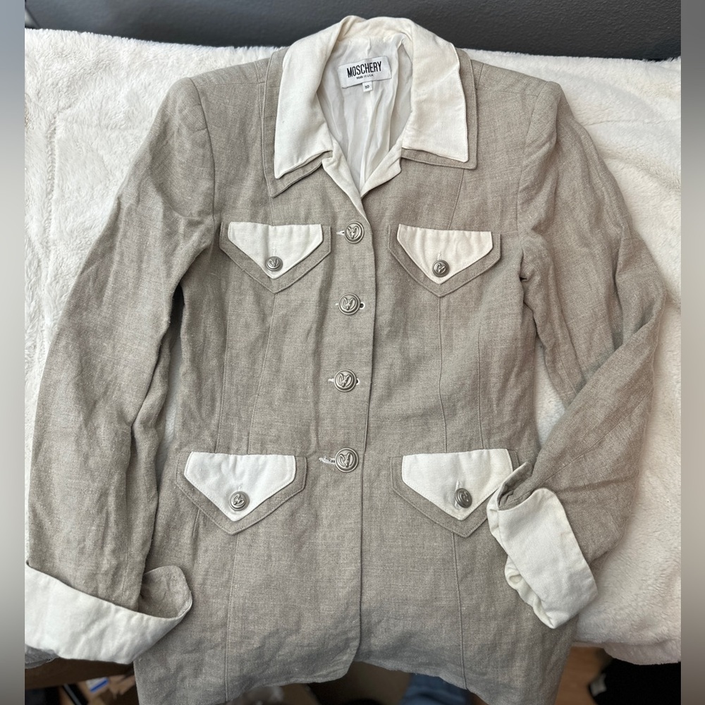 Moschery linen blazer